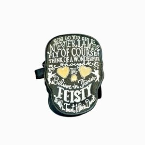 Loungefly OG Disney Tinker Bell Quote Skull Crossbody Bag